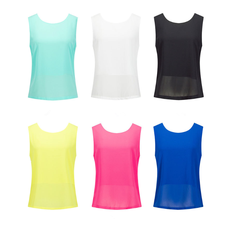 Candy Color Chiffon Camisole
