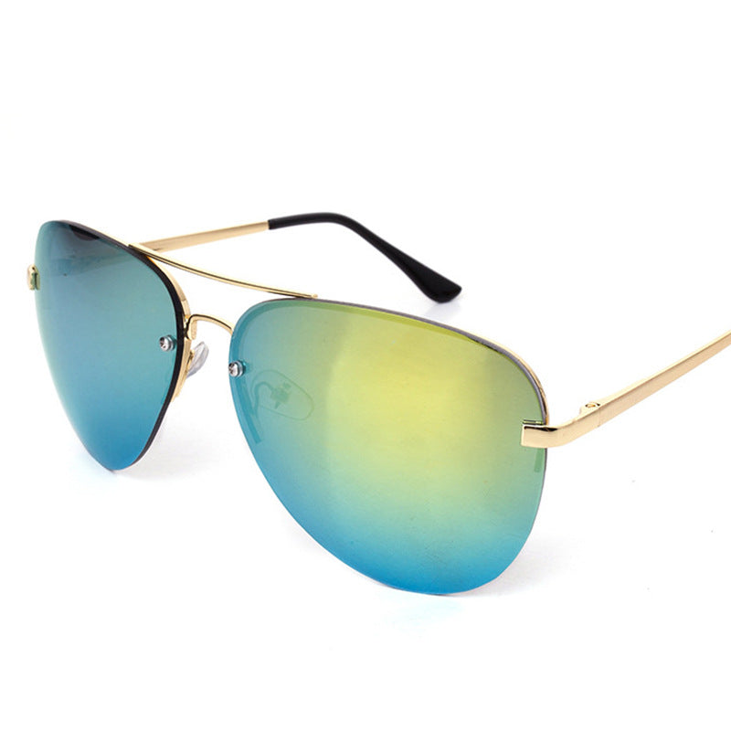 Rimless Gradient Aviator Sunglasses