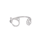 Stainless Steel Cute Cat Claw Ring