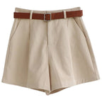 High Waist Wide Leg Women's Shorts