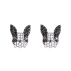Cute Silver Dog Earrings - Simple and Sweet Design