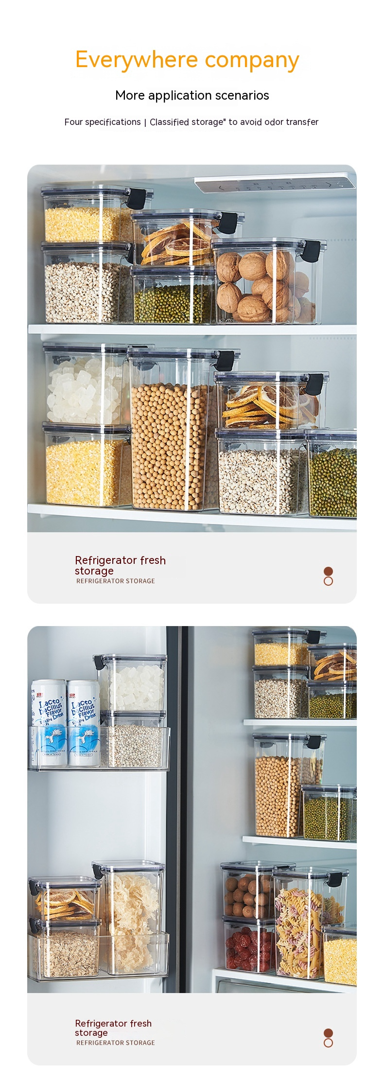 Food Grade Storage Containers - Airtight BPA-Free Kitchen Organization