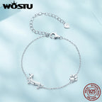 WOSTU Silver Dachshund Dog Charm Bracelet for Women