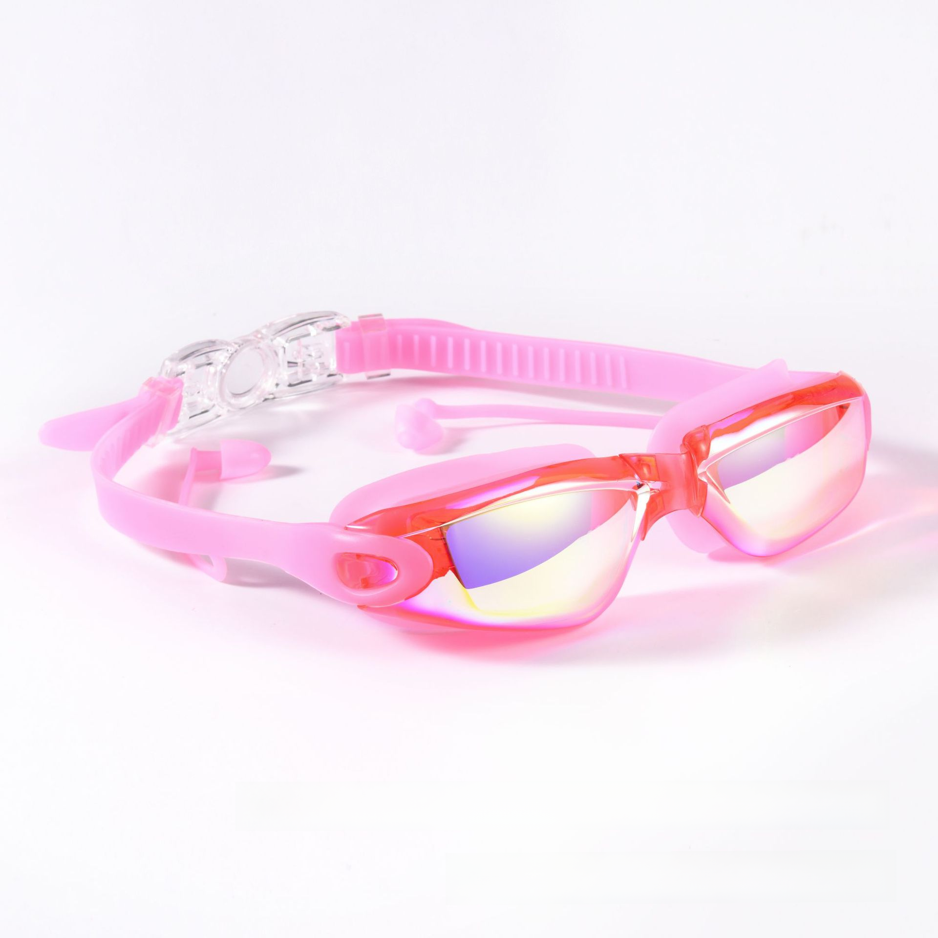 Anti-Fog Swim Goggles with Earplugs (Myopia Options)