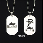 Fortnite Dog Tag Necklace Alloy Pendant Jewelry