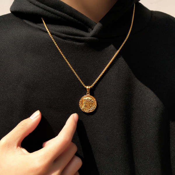 Men's Jesus Round Pendant - Hip Hop Titanium Jewelry | Christian Jewelry