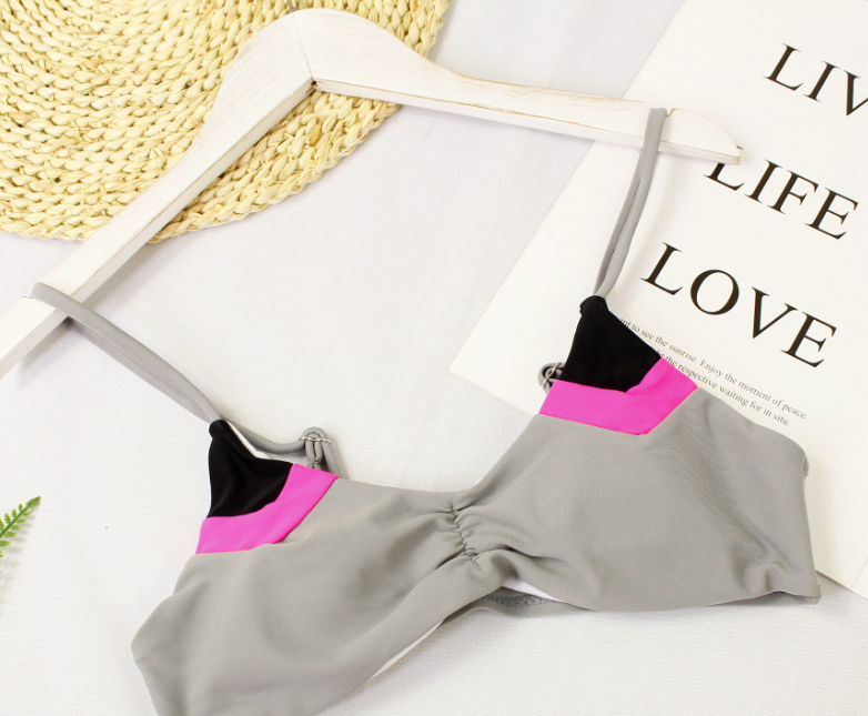 2018 Sexy Color Block Bikini Swimsuit for Women