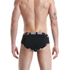 Mens Swim Briefs with Camo Waistband