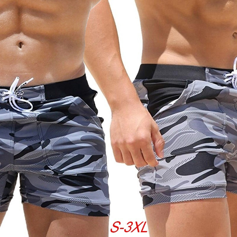 Men's Camouflage Quick-Dry Swim Shorts