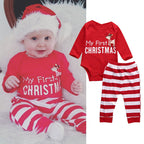 2019 New Children's Christmas Bodysuit Set