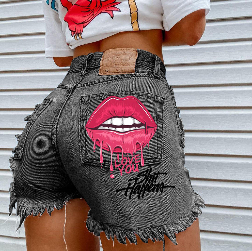 Women's Fashion Ripped Denim Shorts