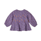 Handmade Purple Baby Doll Shirt for Girls