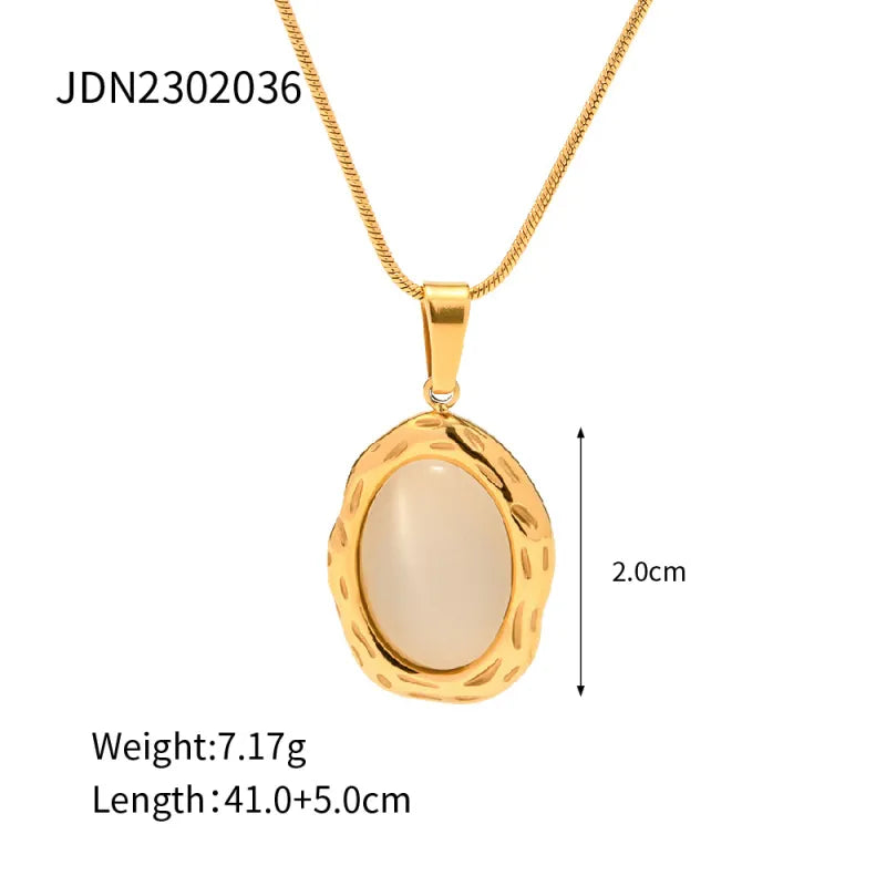 18K Cat Eye Pendant | Jewelry