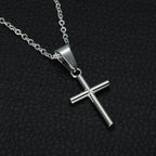 Stainless Steel Christian Cross Necklace Pendant | Christian Jewelry