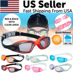 Anti-Fog UV Mirrored Swimming Goggles