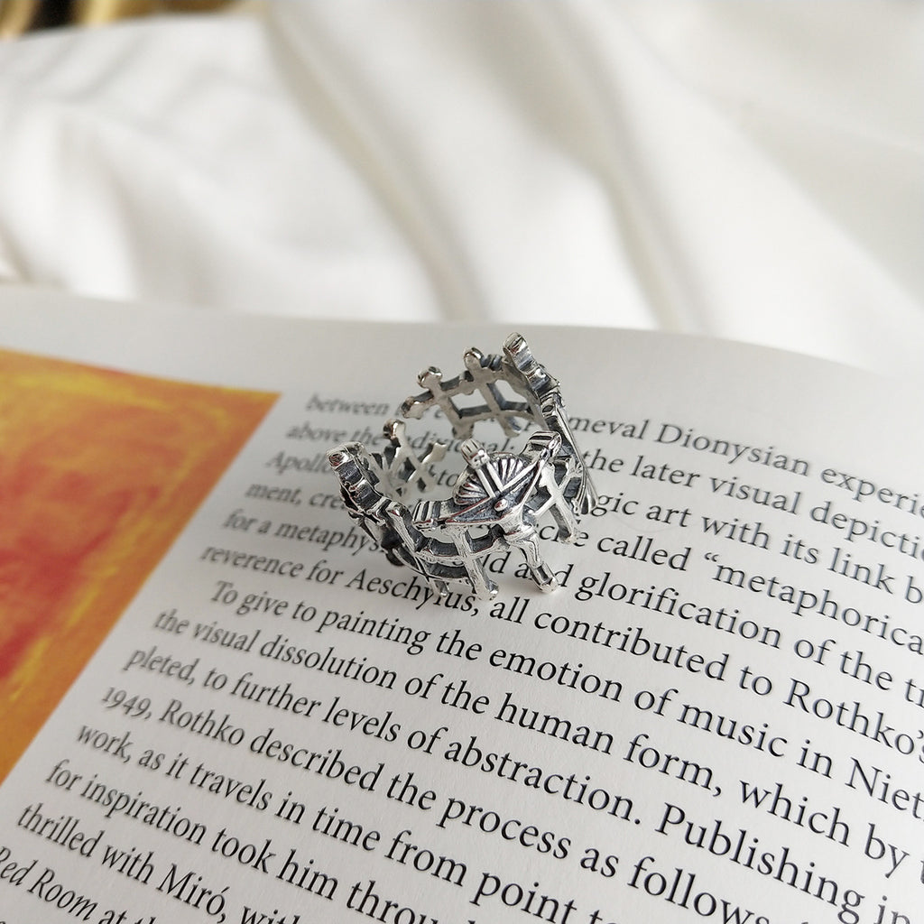 Vintage Love & Redemption Cross Ring