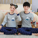 Youth Cotton Underwear Set for Fall Home Wear