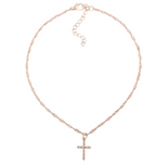 Religious Elements Necklace Set with Cross Pendant | Christian Jewelry