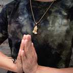 Vintage Christian Prayer Hands Pendant Necklace | Christian Jewelry