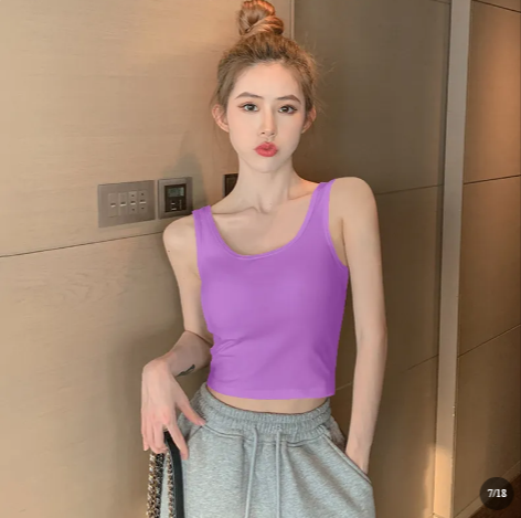 Women's Cotton Slip Tank Top