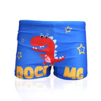 Boys Cartoon Dinosaur Swim Trunks