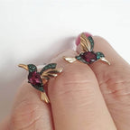 Trendy Bird Zircon Earrings for Cross-Border Ecommerce