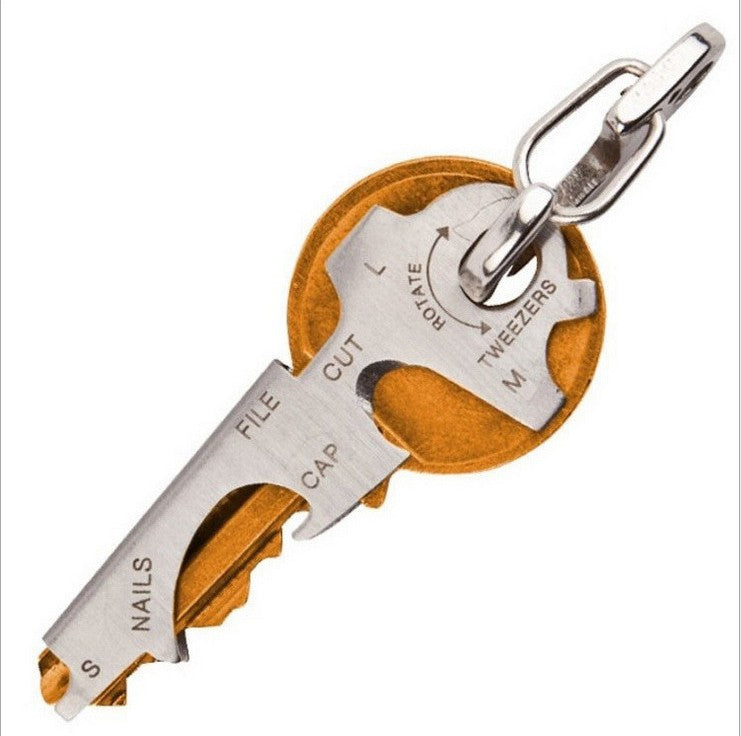 8-in-1 Stainless Steel Keychain Multi-Tool Keyring | Accessory