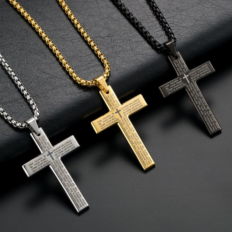 Large Cross Pendant Necklace | Christian Jewelry