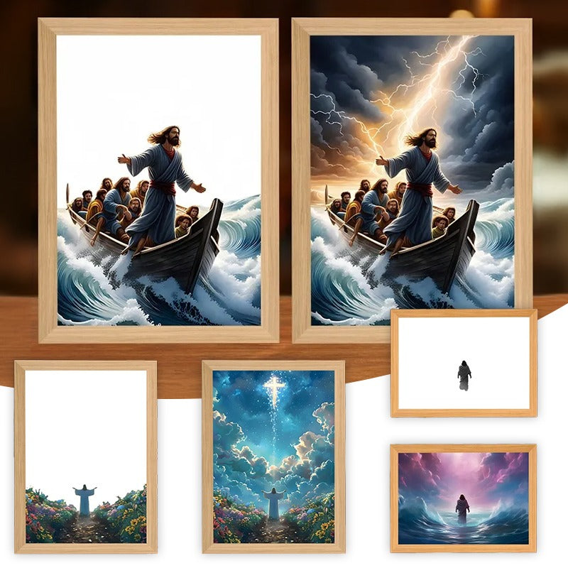 Jesus LED Night Light Art Frame