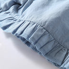 Girls' Denim Shorts for Summer (Ages 3-8)