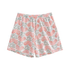 High Waist Loose Fit Women's Wide Leg Shorts