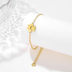 Stainless Steel Pet Paw Charm Bracelet for Women | Jewelry