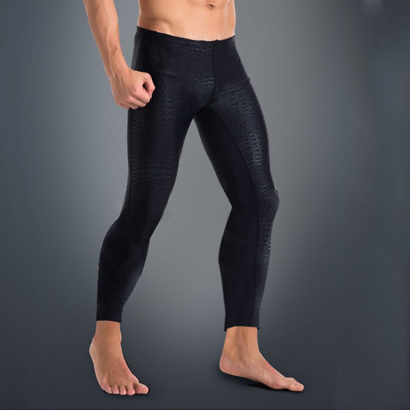 Nine-Length Long Leg Swim Trunks for Sun Protection