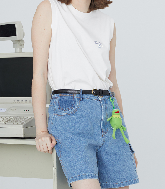 Vintage Loose High-Waist Denim Shorts for Women