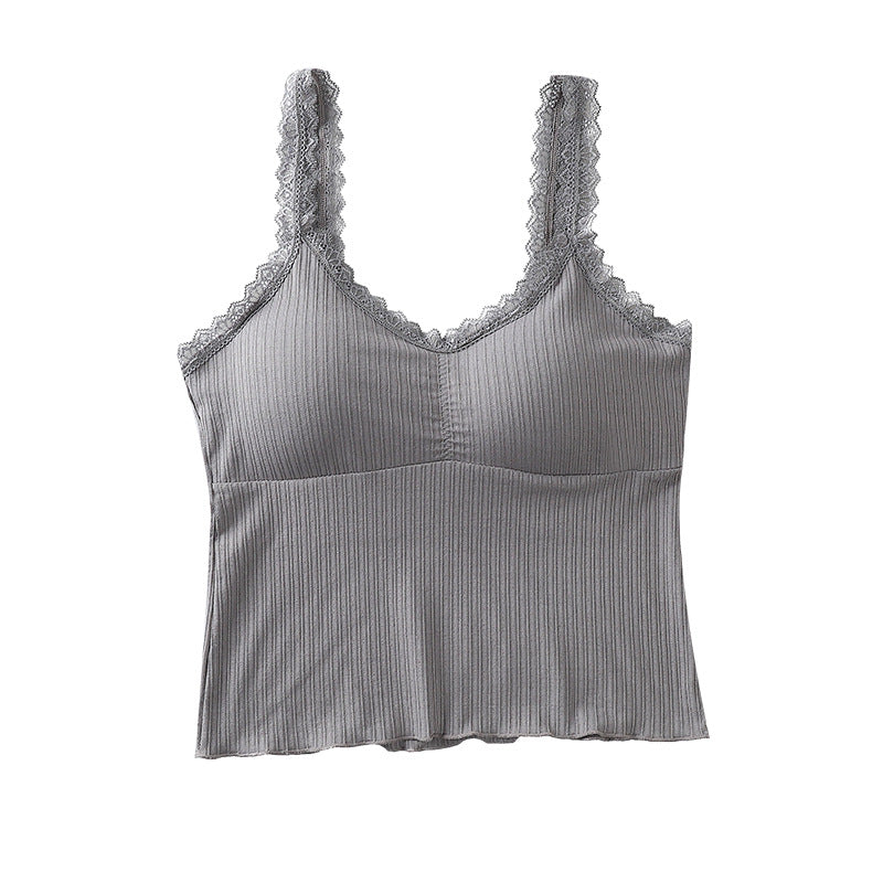 Lace Trim Padded Camisole