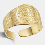 Adjustable Simple Cross Ring for Men