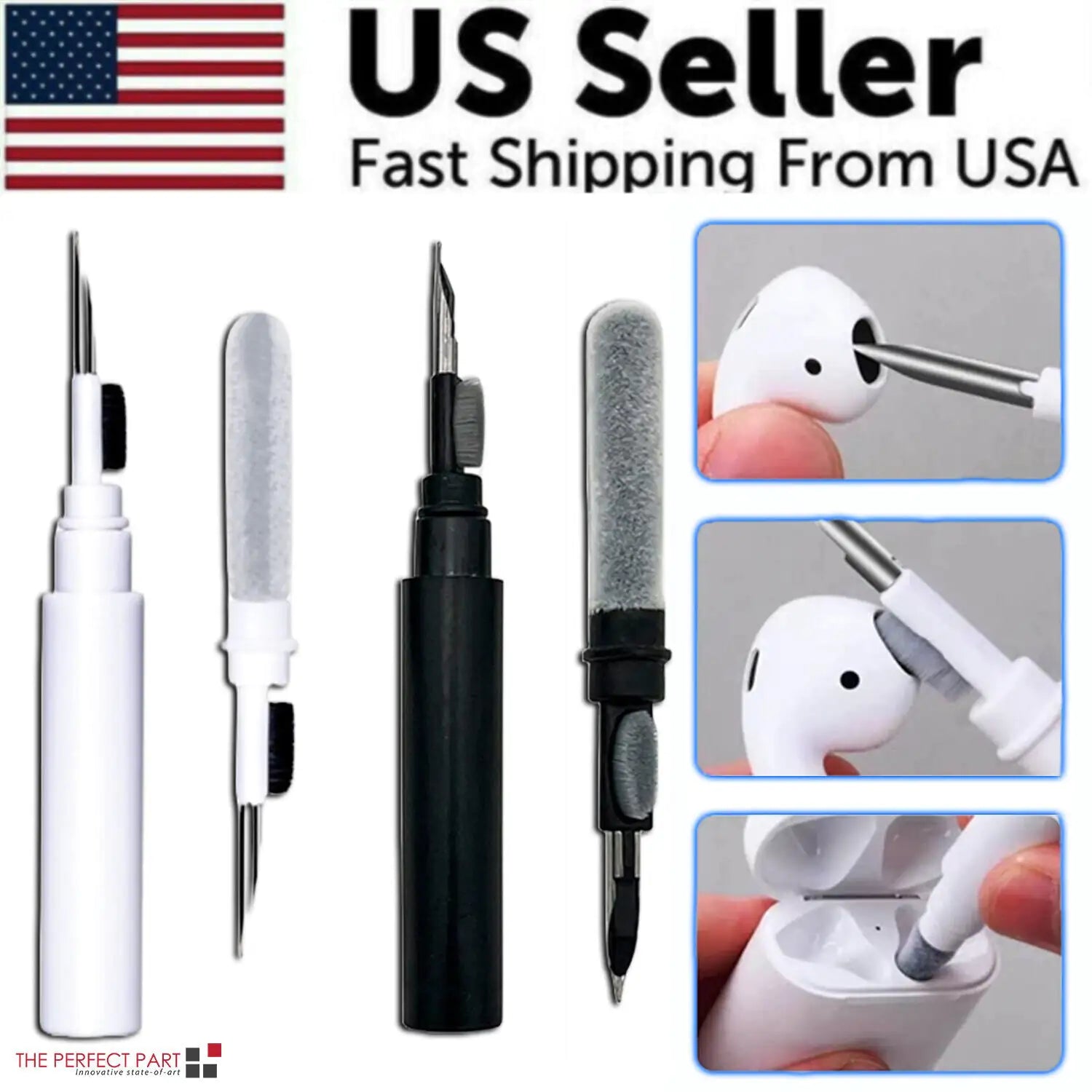 Cleaning Pen For Airpods Pro 1 2 Earphones Cleaner Kit Soft Brush Case Earbuds | Accessory