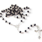 Handmade 6mm Glass Pearl Necklace Wholesale Rosary