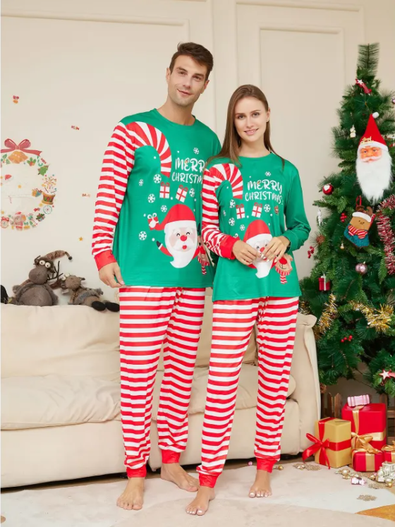 Festive Santa Family Sleepwear Set