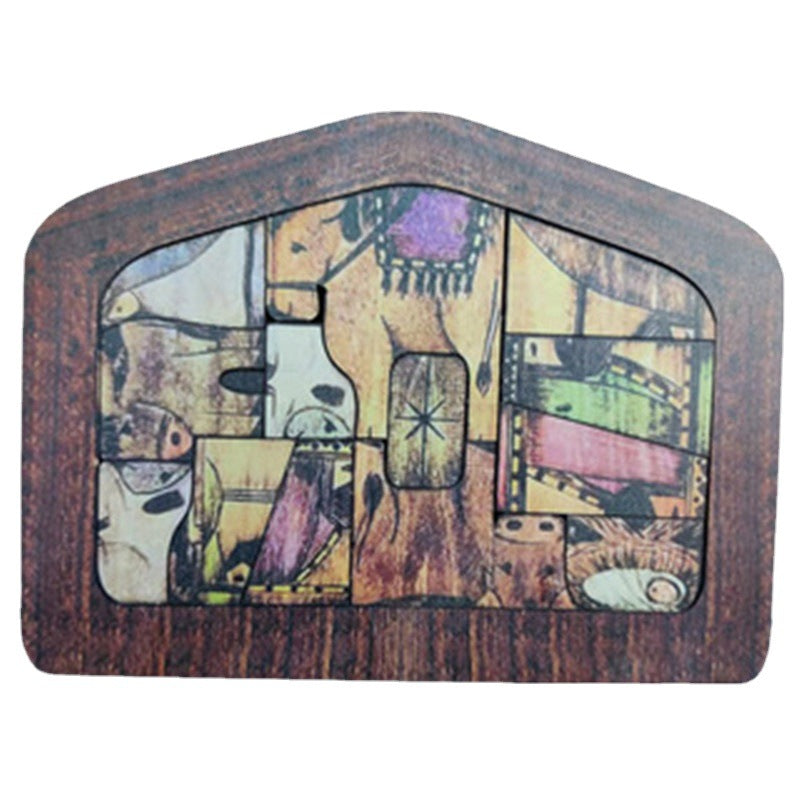 Wooden Nativity Puzzle - Religious Home Decor Piece | Home Decor