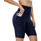 Women's High Waist Pocket Yoga Shorts