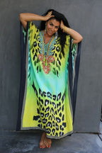 Printed Beach Cover-Up Robe in 16 Colors (21083)