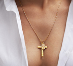 Cross Religious Accessories with Virgin Mary Pendant Necklace | Christian Jewelry