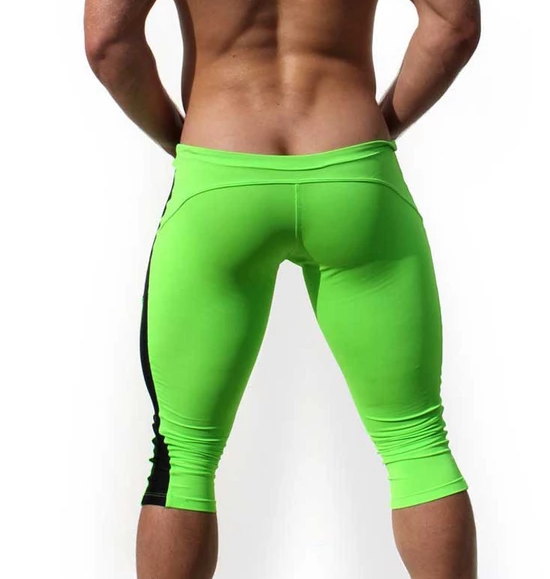 Men's 3/4 Compression Fitness Tights