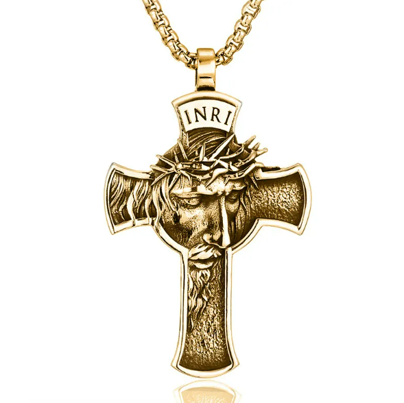 Jesus Cross Pendant Necklace | Christian Jewelry