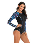 Long-Sleeve Rash Guard Swimsuit