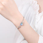 Korean Style Cute Cat Paw Moonstone Bracelet
