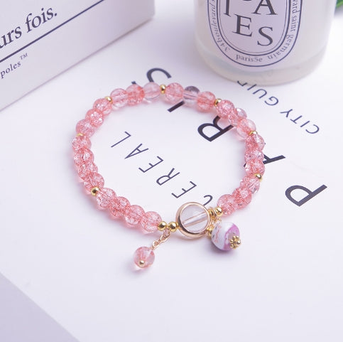 Trendy Summer Cat's Eye Crystal Bracelet for Girls