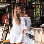 2019 Candy Color Beach Cover-Up with Bamboo Cotton