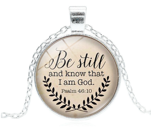 Time Gem Necklace with "I Am God" Pendant